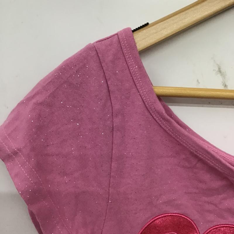 ナインティナインティ 9090 カットソー 半袖 M ロゴ、文字 桃 / ピンク / pink レディース USED 古着 中古 10160810