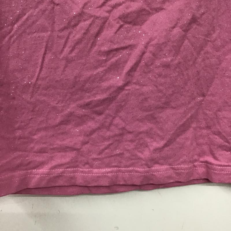 ナインティナインティ 9090 カットソー 半袖 M ロゴ、文字 桃 / ピンク / pink レディース USED 古着 中古 10160810