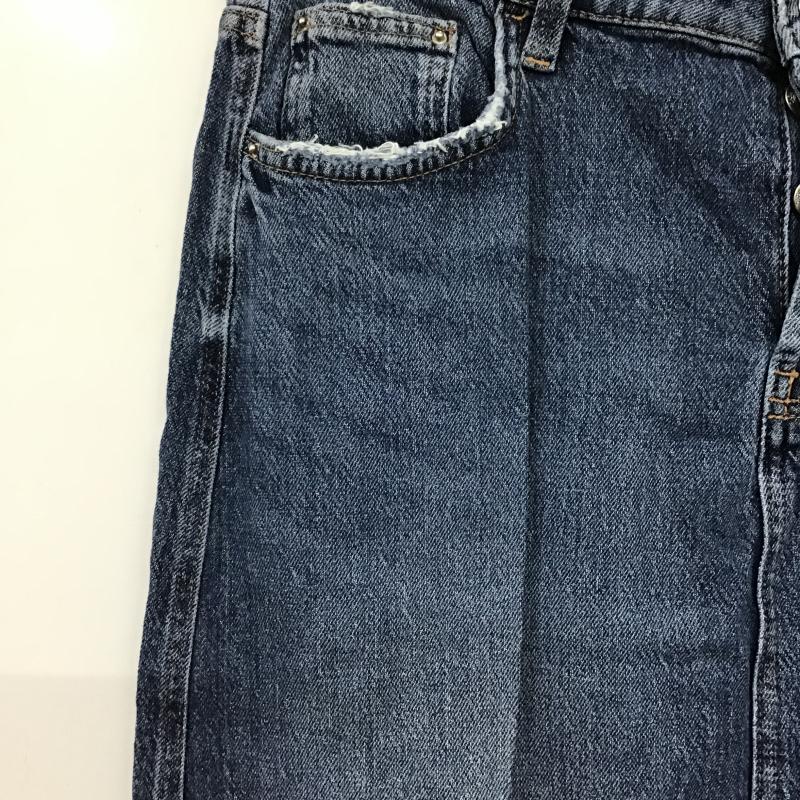 ザラ ZARA スカート ロングスカート デニムスカート L 無地 青 / ブルー / blue レディース USED 古着 中古 10160816
