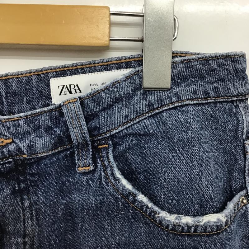 ザラ ZARA スカート ロングスカート デニムスカート L 無地 青 / ブルー / blue レディース USED 古着 中古 10160816