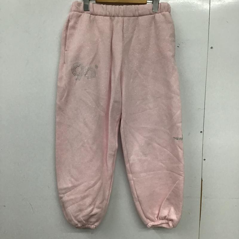 ナインティナインティ 9090 パンツ ワークパンツ、ペインターパンツ スウェットパンツ S 無地 X ロゴ、文字 桃 / ピンク / pink レディース USED 古着 中古 10160817