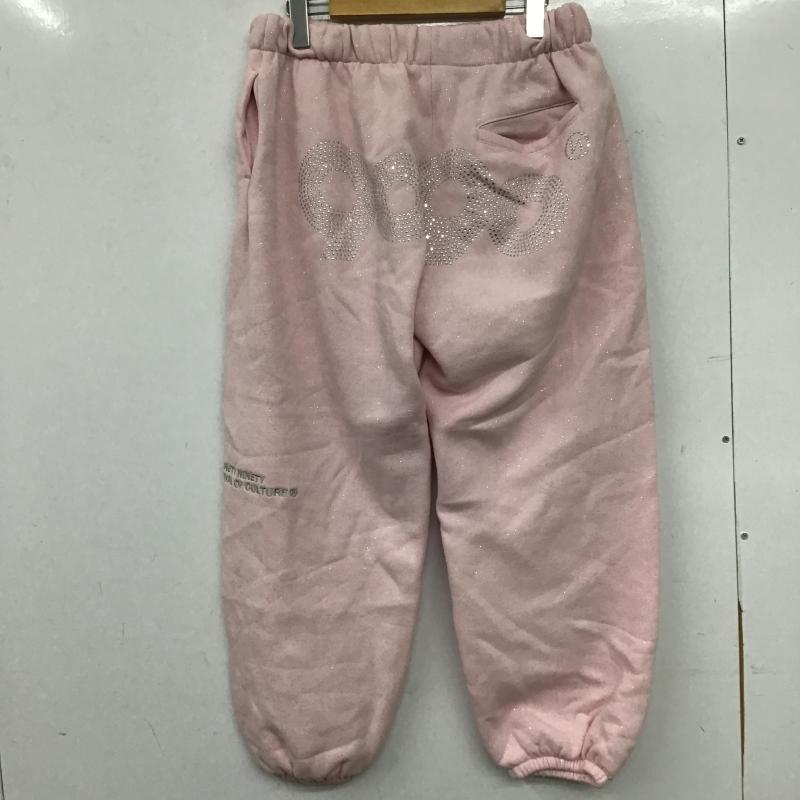 ナインティナインティ 9090 パンツ ワークパンツ、ペインターパンツ スウェットパンツ S 無地 X ロゴ、文字 桃 / ピンク / pink レディース USED 古着 中古 10160817