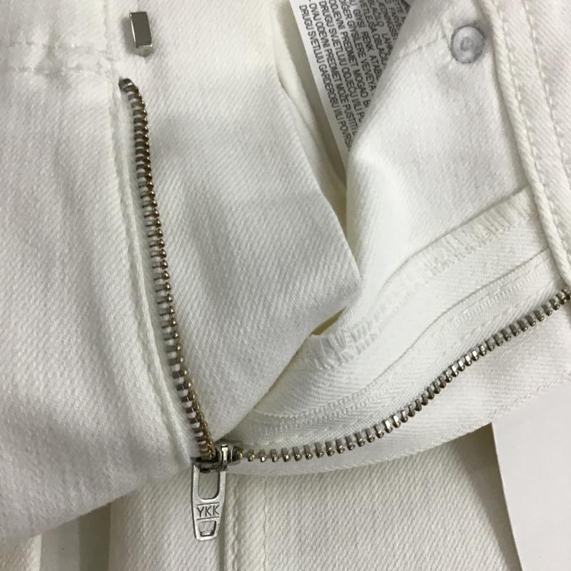 ザラ ZARA パンツ デニム、ジーンズ ホワイトデニム タグ付 36 無地 白 / ホワイト / white レディース USED 古着 中古 10160818