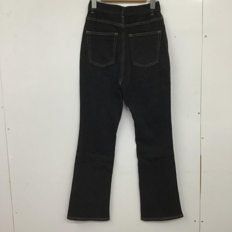 ヘザー Heather パンツ デニム、ジーンズ HE050106TO フレアスリットデニム S 無地 黒 / ブラック / black レディース USED 古着 中古 10160820