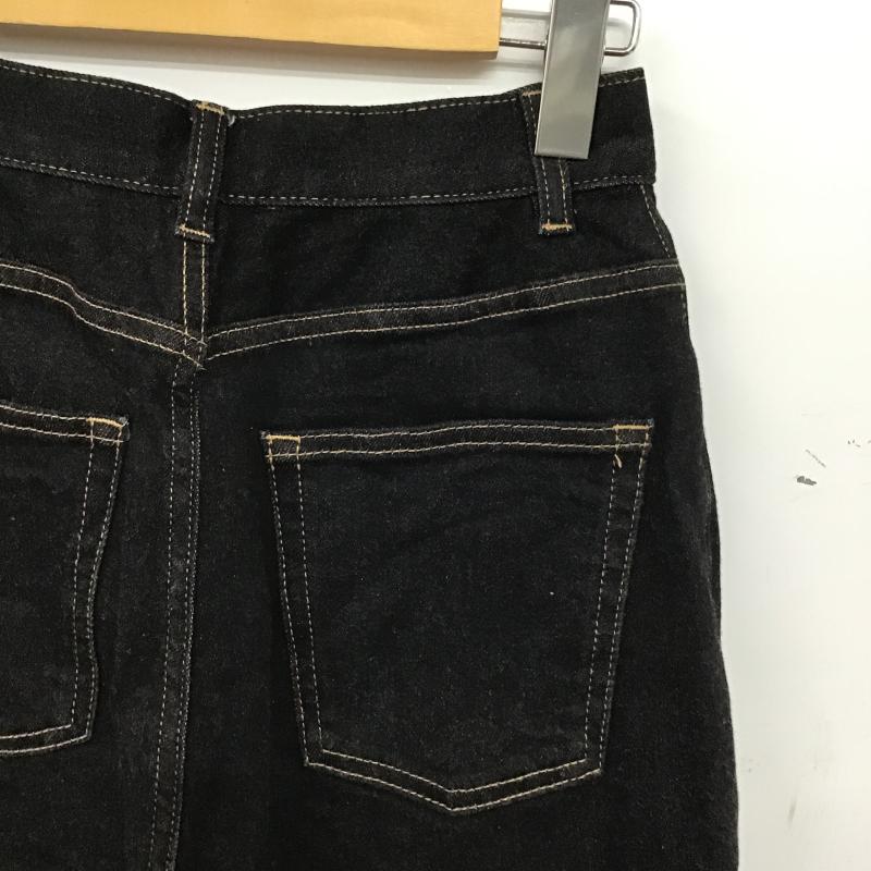 ヘザー Heather パンツ デニム、ジーンズ HE050106TO フレアスリットデニム S 無地 黒 / ブラック / black レディース USED 古着 中古 10160820
