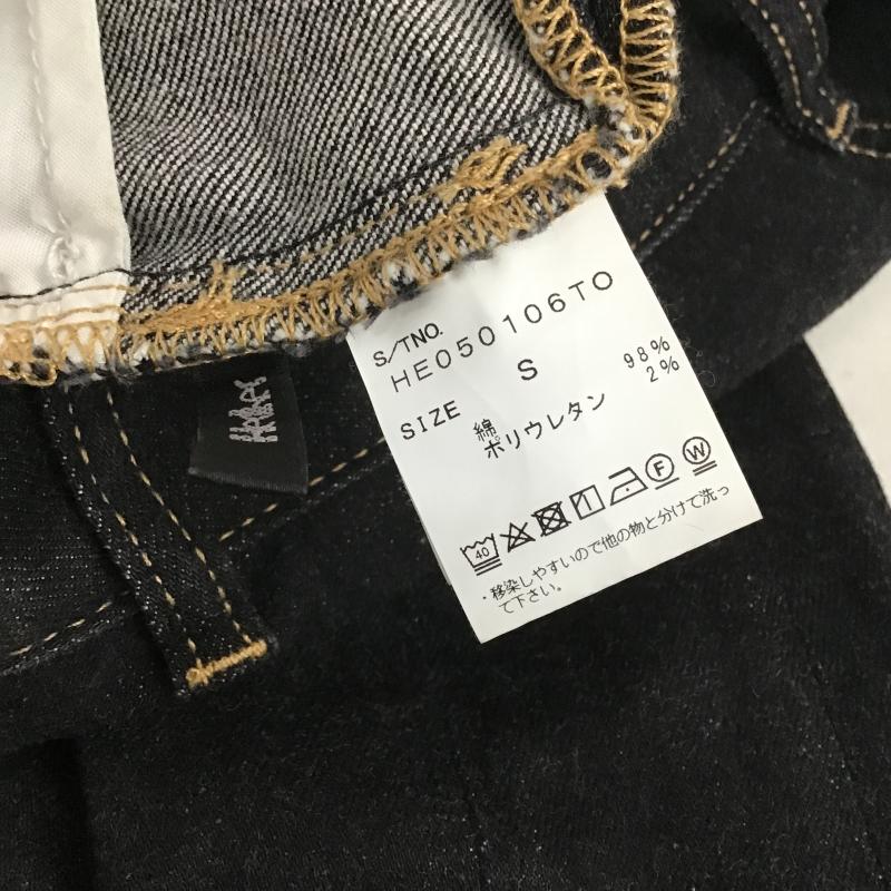 ヘザー Heather パンツ デニム、ジーンズ HE050106TO フレアスリットデニム S 無地 黒 / ブラック / black レディース USED 古着 中古 10160820