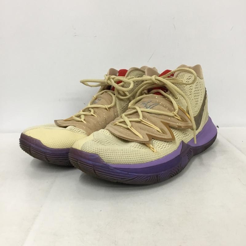 ナイキ NIKE スニーカー スニーカー CI9961-900 KYRIE 5 CONCEPTS TV PE 3 EP 28cm 28.0cm ロゴ、文字 ベージュ / ベージュ / beige X 紫 / パープル / purple メンズ USED 古着 中古 10160826