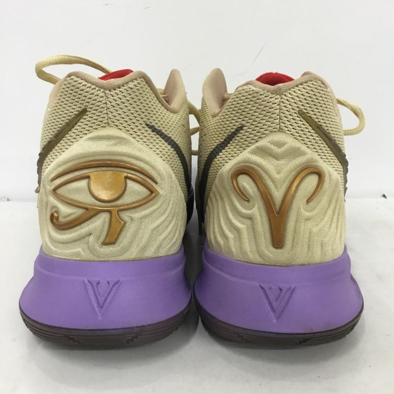 ナイキ NIKE スニーカー スニーカー CI9961-900 KYRIE 5 CONCEPTS TV PE 3 EP 28cm 28.0cm ロゴ、文字 ベージュ / ベージュ / beige X 紫 / パープル / purple メンズ USED 古着 中古 10160826