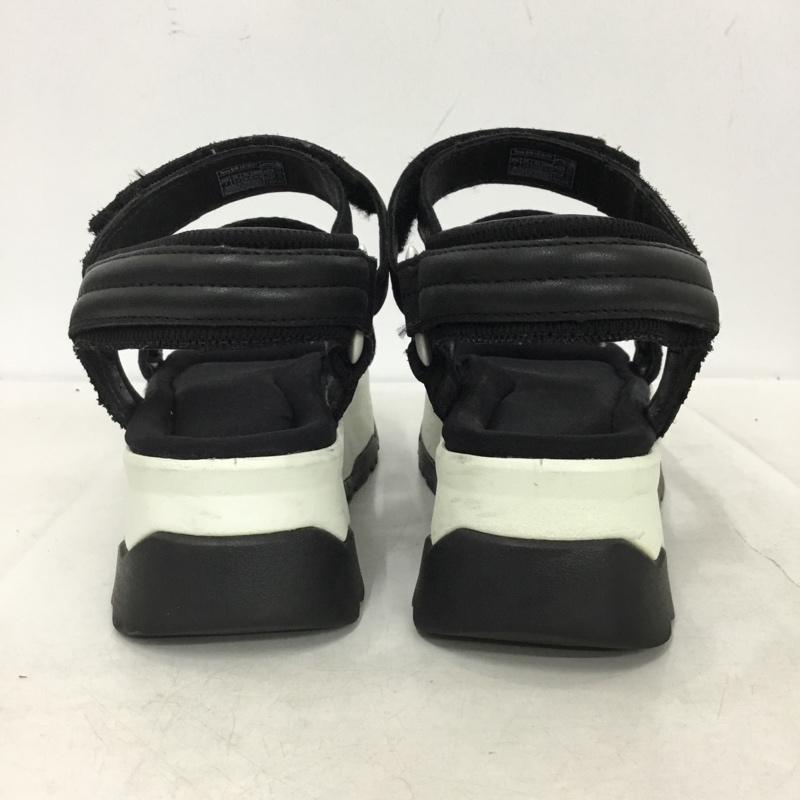テバ Teva サンダル サンダル 1015177 ZAMORA 厚底ソール スポーツサンダル 24cm 24.0cm ロゴ、文字 黒 / ブラック / black X 白 / ホワイト / white レディース USED 古着 中古 10160828