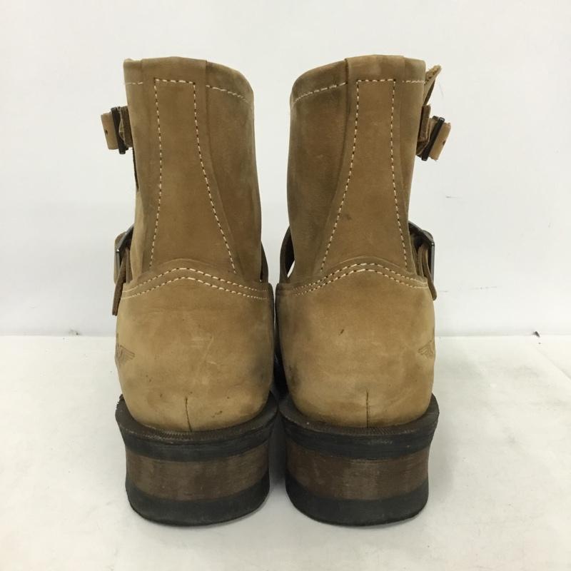 アルファインダストリー Alpha Industries ブーツ エンジニアブーツ ショート丈 25.5cm 25.5cm ロゴ、文字 ベージュ / ベージュ / beige メンズ USED 古着 中古 10160831