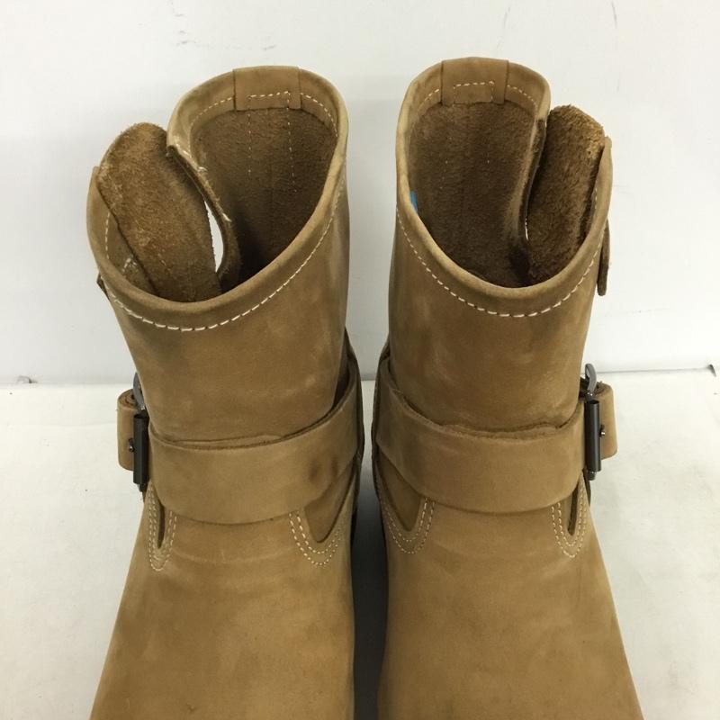 アルファインダストリー Alpha Industries ブーツ エンジニアブーツ ショート丈 25.5cm 25.5cm ロゴ、文字 ベージュ / ベージュ / beige メンズ USED 古着 中古 10160831