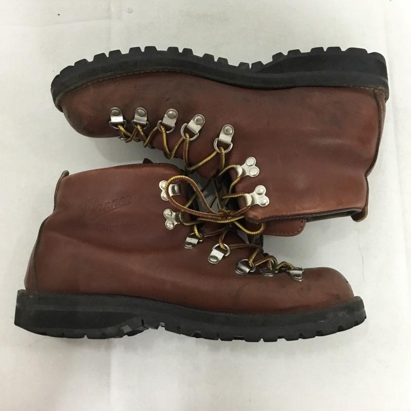 ダナー Danner ブーツ ショートブーツ 30520 マウンテンライト USA製 GORE-TEX 8D ロゴ、文字 茶 / ブラウン / brown メンズ USED 古着 中古 10160832