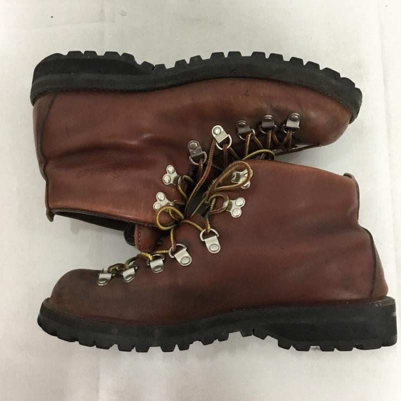 ダナー Danner ブーツ ショートブーツ 30520 マウンテンライト USA製 GORE-TEX 8D ロゴ、文字 茶 / ブラウン / brown メンズ USED 古着 中古 10160832