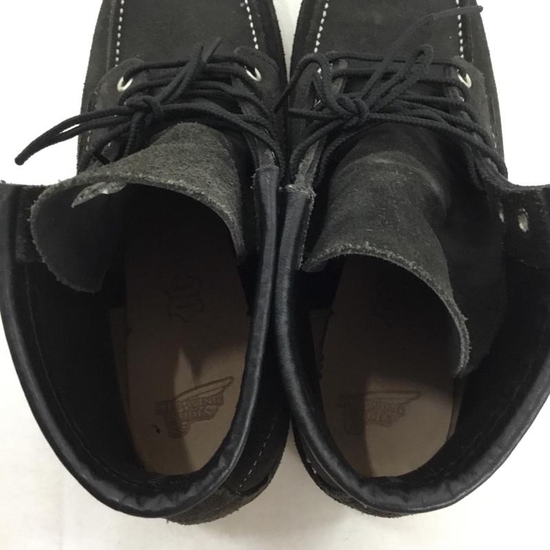 レッドウィング RED WING ブーツ ショートブーツ 8874 6インチクラシックモック 26.5cm USA8.5E 26.5cm 無地 黒 / ブラック / black メンズ USED 古着 中古 10160833