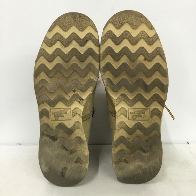レッドウィング RED WING ブーツ ショートブーツ 8173 6インチクラシックモックトゥ USA8.5E US：8.5 ロゴ、文字 ベージュ / ベージュ / beige メンズ USED 古着 中古 10160834