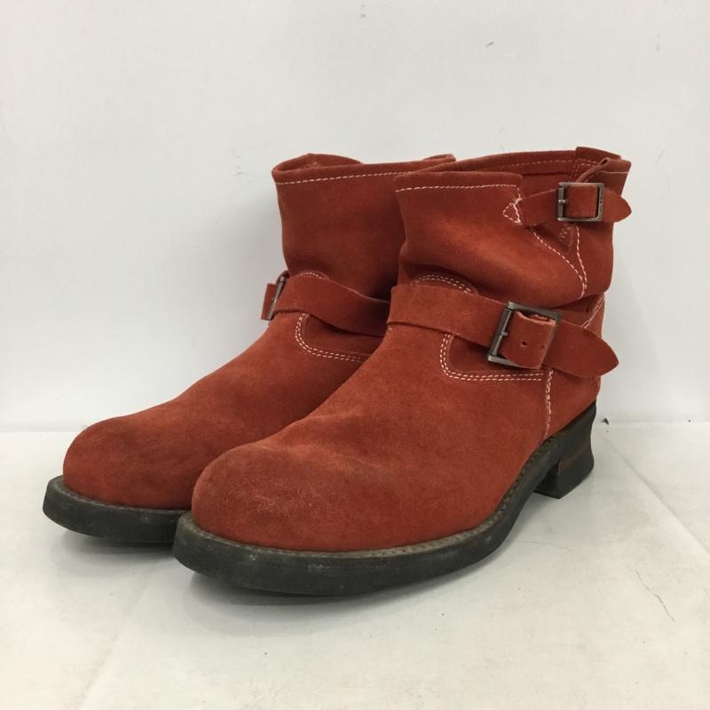 アルファインダストリー Alpha Industries ブーツ エンジニアブーツ ショート丈 28cm 28.0cm ロゴ、文字 赤 / レッド / red メンズ USED 古着 中古 10160835