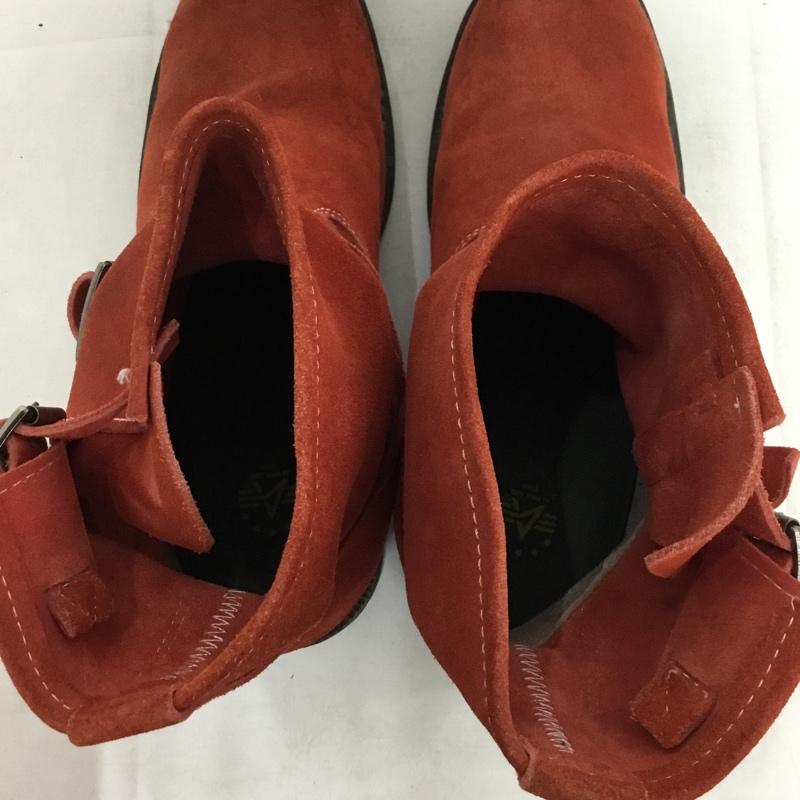 アルファインダストリー Alpha Industries ブーツ エンジニアブーツ ショート丈 28cm 28.0cm ロゴ、文字 赤 / レッド / red メンズ USED 古着 中古 10160835
