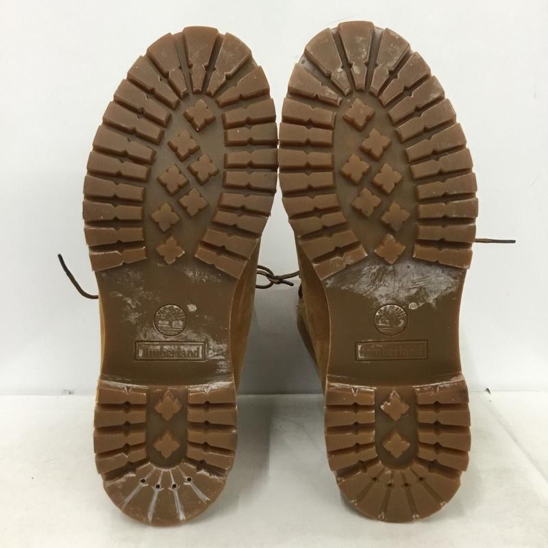 ティンバーランド Timberland ブーツ ショートブーツ レースアップ ワンポイント キャメル / キャメル / メンズ USED 古着 中古 10160836