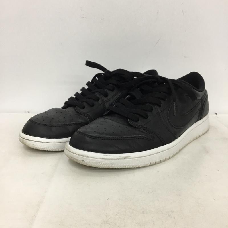 ナイキ NIKE スニーカー スニーカー 705329-010 AIR JORDAN 1 RETRO LOW OG 28cm 28.0cm ロゴ、文字 黒 / ブラック / black X 白 / ホワイト / white メンズ USED 古着 中古 10160837