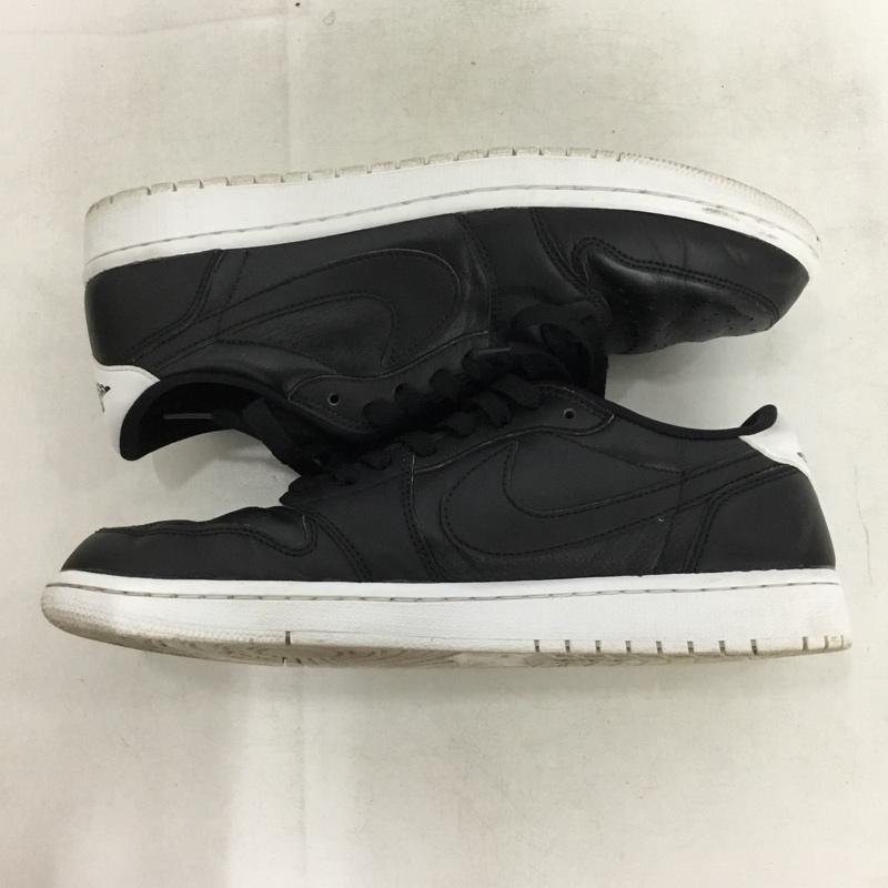 ナイキ NIKE スニーカー スニーカー 705329-010 AIR JORDAN 1 RETRO LOW OG 28cm 28.0cm ロゴ、文字 黒 / ブラック / black X 白 / ホワイト / white メンズ USED 古着 中古 10160837