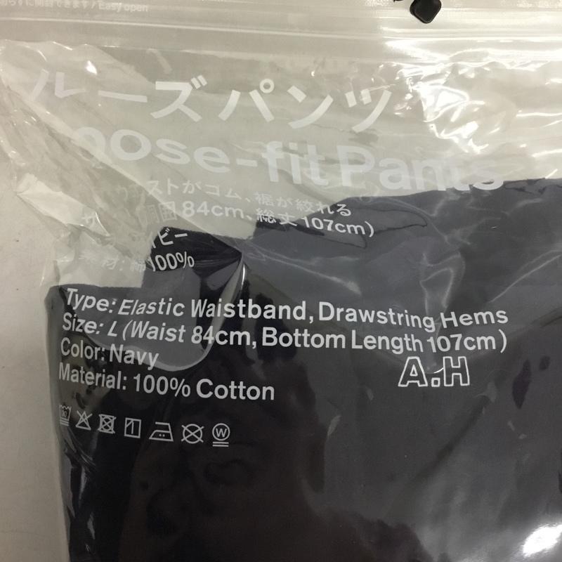古着 USED パンツ ワークパンツ、ペインターパンツ ルーズパンツ 男女兼用 A.H コンビニエンスウェア L ロゴ、文字 紺 / ネイビー / navy メンズ USED 古着 中古 10160838