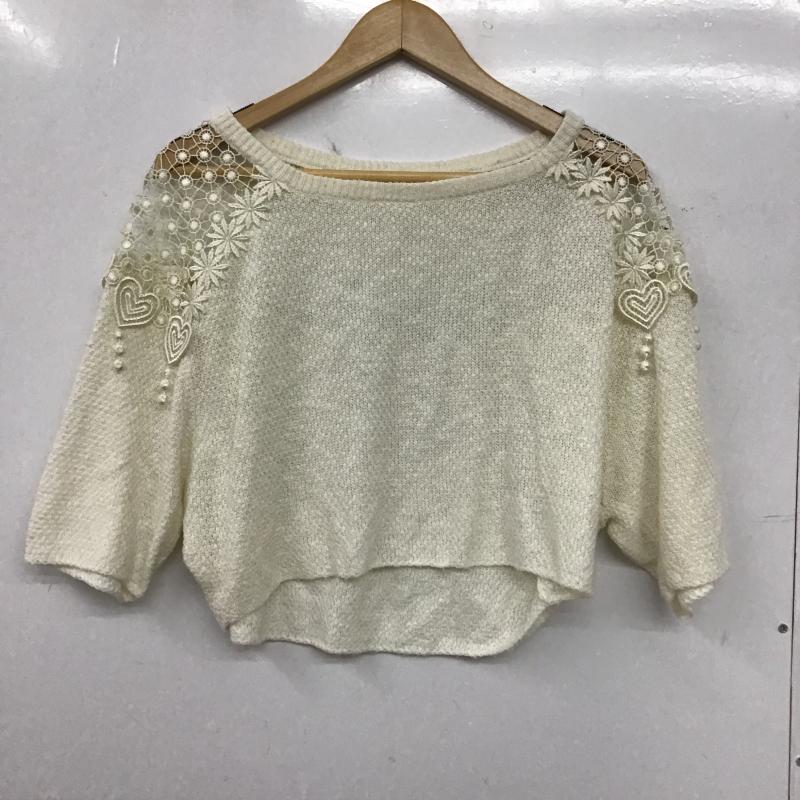 スナイデル SNIDEL カットソー 半袖 FREE 無地 白 / ホワイト / white レディース USED 古着 中古 10160844