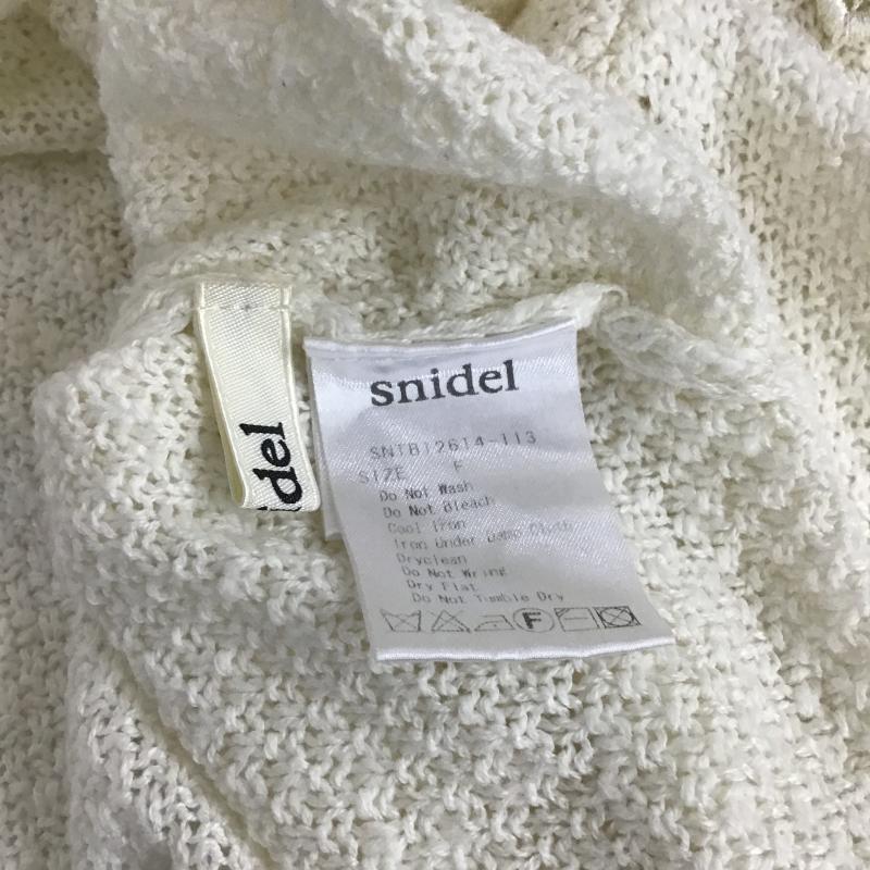 スナイデル SNIDEL カットソー 半袖 FREE 無地 白 / ホワイト / white レディース USED 古着 中古 10160844