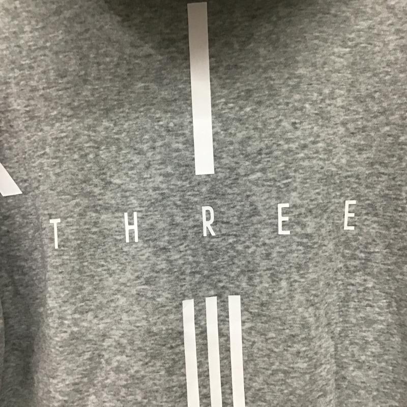 アディダス adidas パーカー 長袖 ジップパーカー M 無地 灰 / グレー / gray レディース USED 古着 中古 10160848