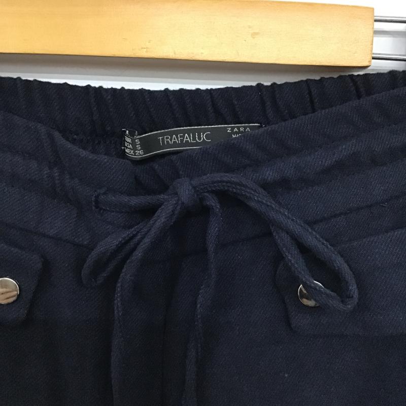 ザラ ZARA TRAFALUC パンツ スラックス S 無地 紺 / ネイビー / navy レディース USED 古着 中古 10160849