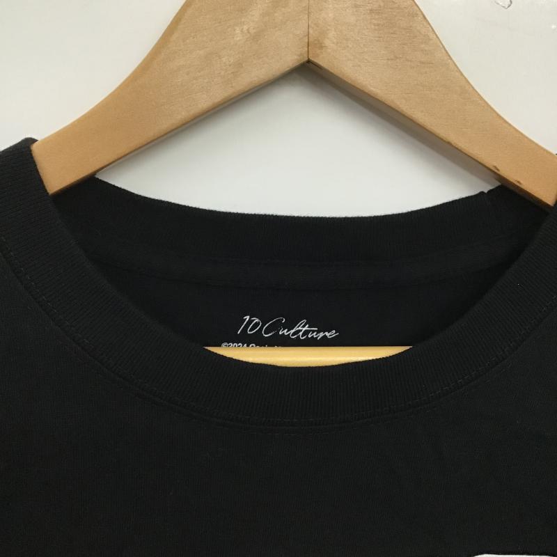 アダムエロペ ADAM ET ROPE  Tシャツ 半袖 半袖カットソー プリントTシャツ クルーネックカットソー XL プリント 黒 / ブラック / black メンズ USED 古着 中古 10160853