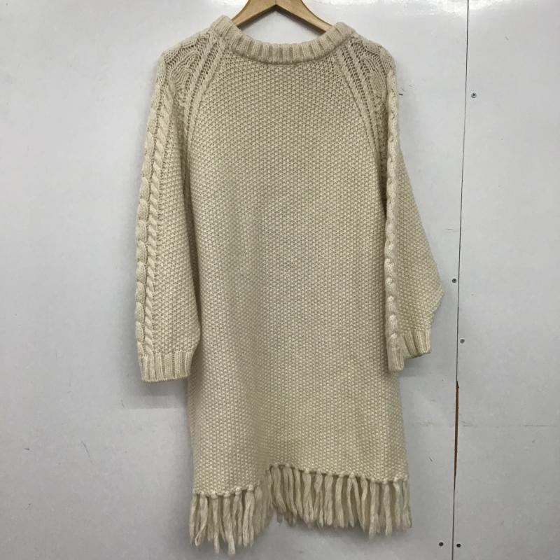 ジーナシス JEANASIS ニット、セーター 長袖 JS070929MC FREE 無地 白 / ホワイト / white レディース USED 古着 中古 10160854