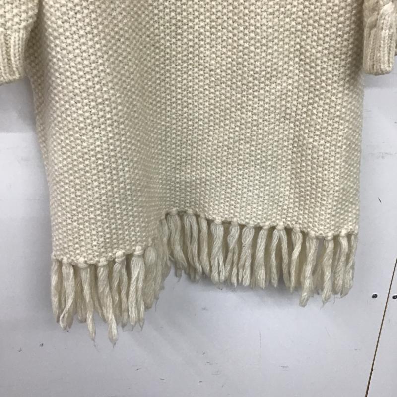 ジーナシス JEANASIS ニット、セーター 長袖 JS070929MC FREE 無地 白 / ホワイト / white レディース USED 古着 中古 10160854