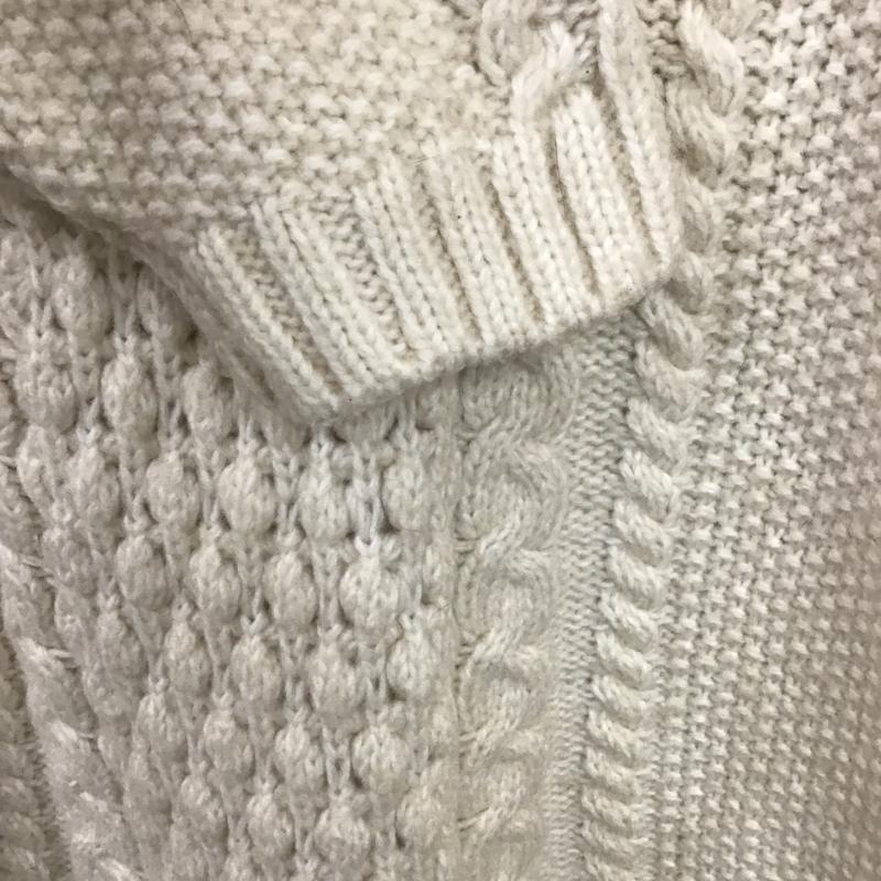 ジーナシス JEANASIS ニット、セーター 長袖 JS070929MC FREE 無地 白 / ホワイト / white レディース USED 古着 中古 10160854