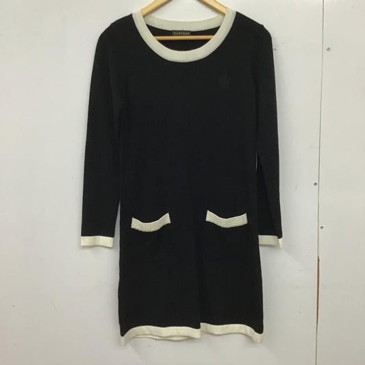 クレイサス CLATHAS ワンピース ミニスカート 38 無地 黒 / ブラック / black レディース USED 古着 中古 10160857