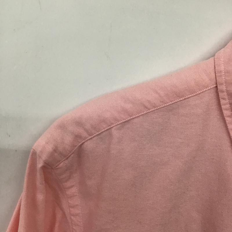 ラルフローレン RALPHLAUREN シャツ、ブラウス 長袖 長袖シャツ 刺繍シャツ カラーシャツ ボタンダウンシャツ ロゴ、文字 桃 / ピンク / pink メンズ USED 古着 中古 10160860