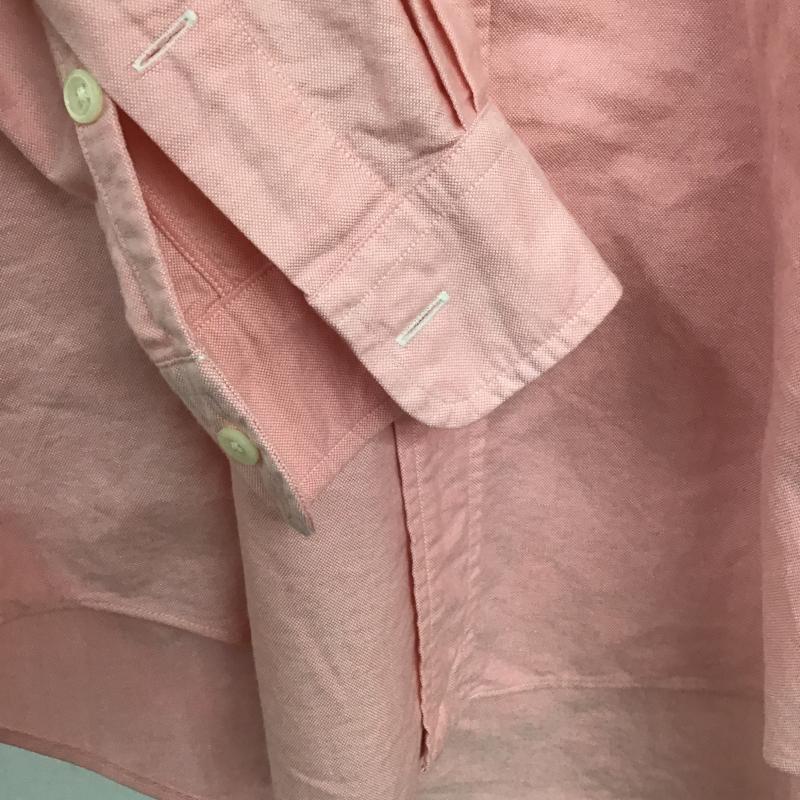 ラルフローレン RALPHLAUREN シャツ、ブラウス 長袖 長袖シャツ 刺繍シャツ カラーシャツ ボタンダウンシャツ ロゴ、文字 桃 / ピンク / pink メンズ USED 古着 中古 10160860