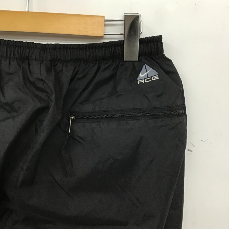 ナイキ エィシージー NIKE ACG パンツ ワークパンツ、ペインターパンツ ナイロンパンツ ワイドパンツ カジュアルパンツ L ロゴ、文字 黒 / ブラック / black メンズ USED 古着 中古 10160863
