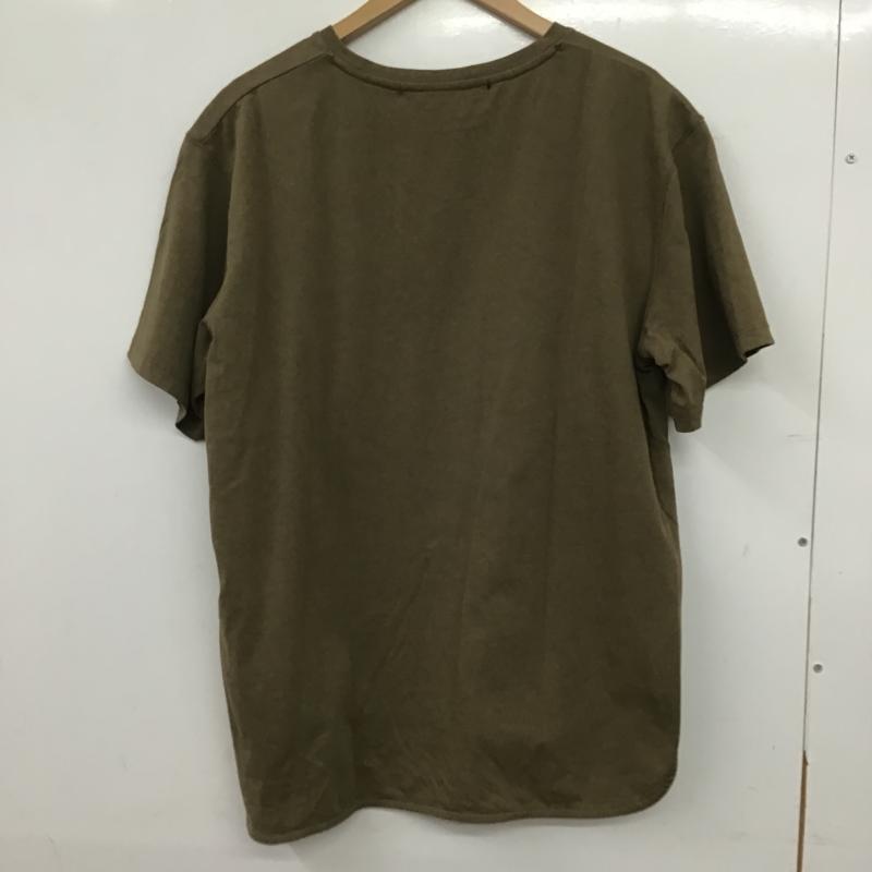 イェッカヴェッカ YECCA VECCA Tシャツ 半袖 FREE ロゴ、文字 X プリント カーキ / カーキ / khaki レディース USED 古着 中古 10160864