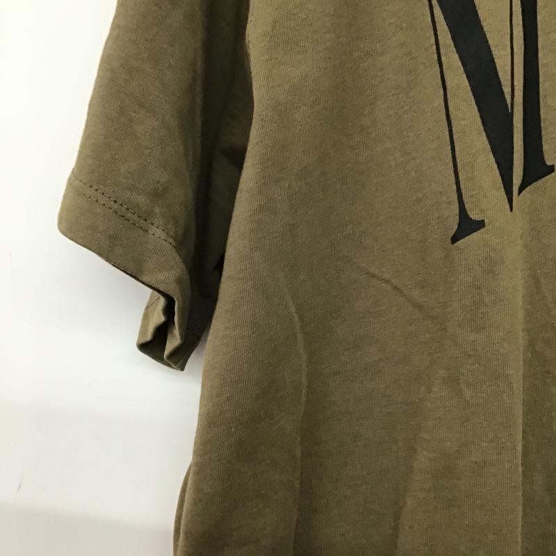 イェッカヴェッカ YECCA VECCA Tシャツ 半袖 FREE ロゴ、文字 X プリント カーキ / カーキ / khaki レディース USED 古着 中古 10160864