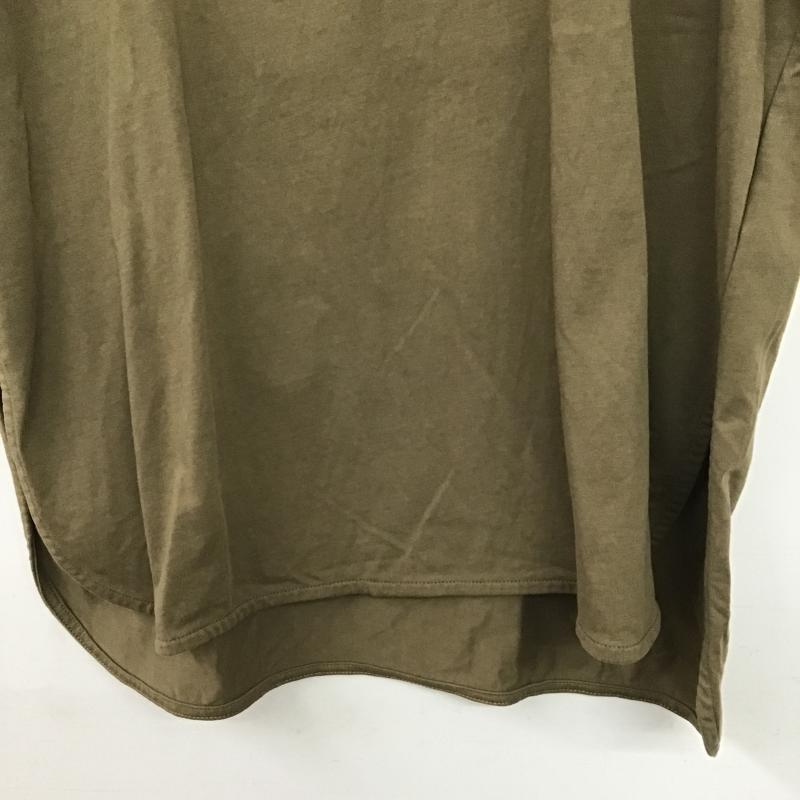 イェッカヴェッカ YECCA VECCA Tシャツ 半袖 FREE ロゴ、文字 X プリント カーキ / カーキ / khaki レディース USED 古着 中古 10160864