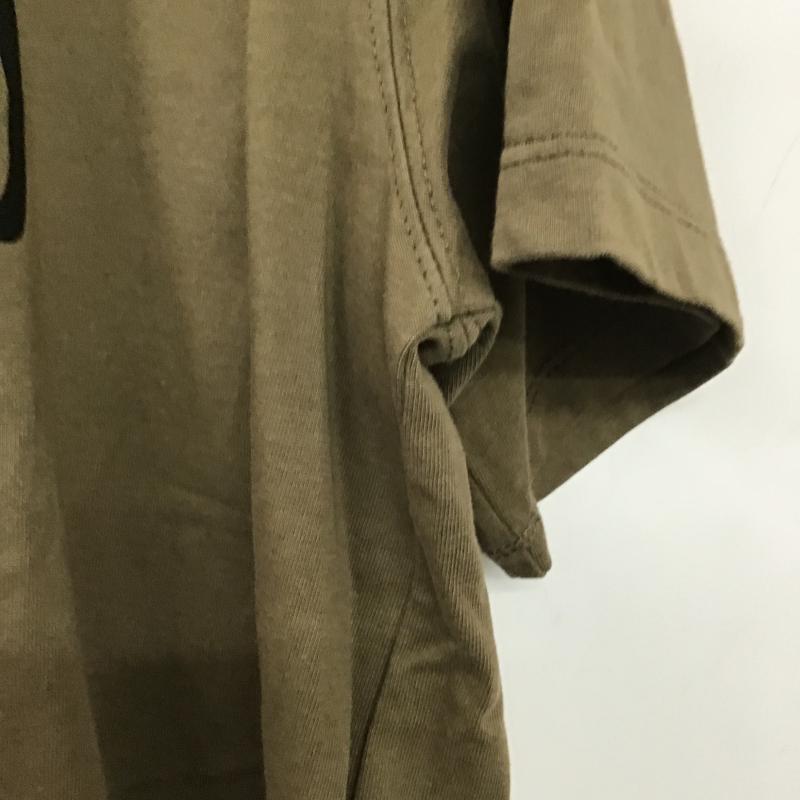 イェッカヴェッカ YECCA VECCA Tシャツ 半袖 FREE ロゴ、文字 X プリント カーキ / カーキ / khaki レディース USED 古着 中古 10160864