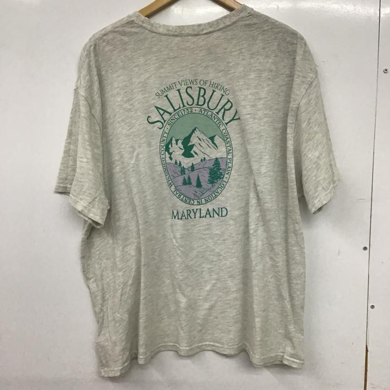 スタディオクリップ studio CLIP Tシャツ 半袖 FREE ロゴ、文字 X プリント 灰 / グレー / gray レディース USED 古着 中古 10160865