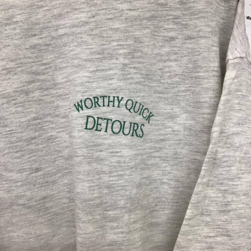 スタディオクリップ studio CLIP Tシャツ 半袖 FREE ロゴ、文字 X プリント 灰 / グレー / gray レディース USED 古着 中古 10160865