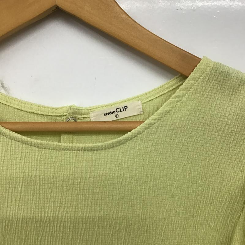 スタディオクリップ studio CLIP カットソー 半袖 FREE 無地 黄 / イエロー / yellow レディース USED 古着 中古 10160867