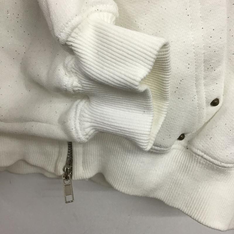 ナインティナインティ 9090 パーカー 長袖 M ロゴ、文字 白 / ホワイト / white レディース USED 古着 中古 10160869