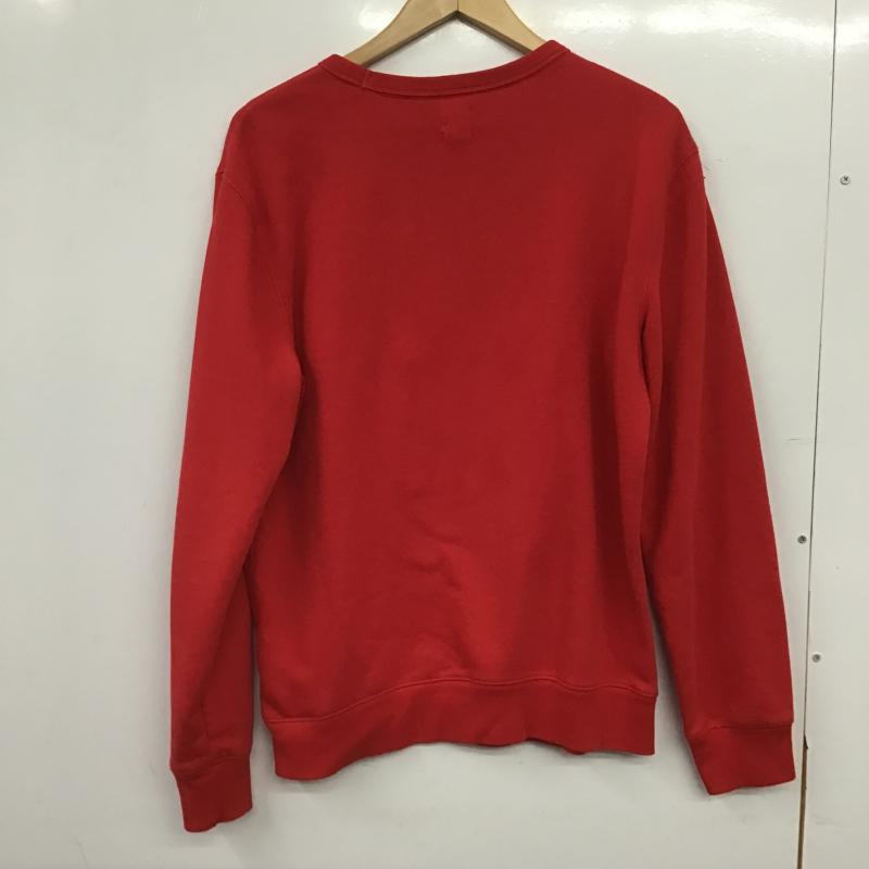 ギャップ GAP トレーナー 長袖 長袖トレーナー スウェット クルーネック プルオーバー S ロゴ、文字 赤 / レッド / red メンズ USED 古着 中古 10160876