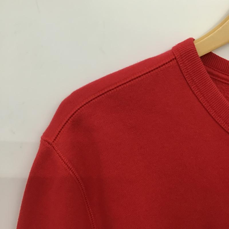 ギャップ GAP トレーナー 長袖 長袖トレーナー スウェット クルーネック プルオーバー S ロゴ、文字 赤 / レッド / red メンズ USED 古着 中古 10160876