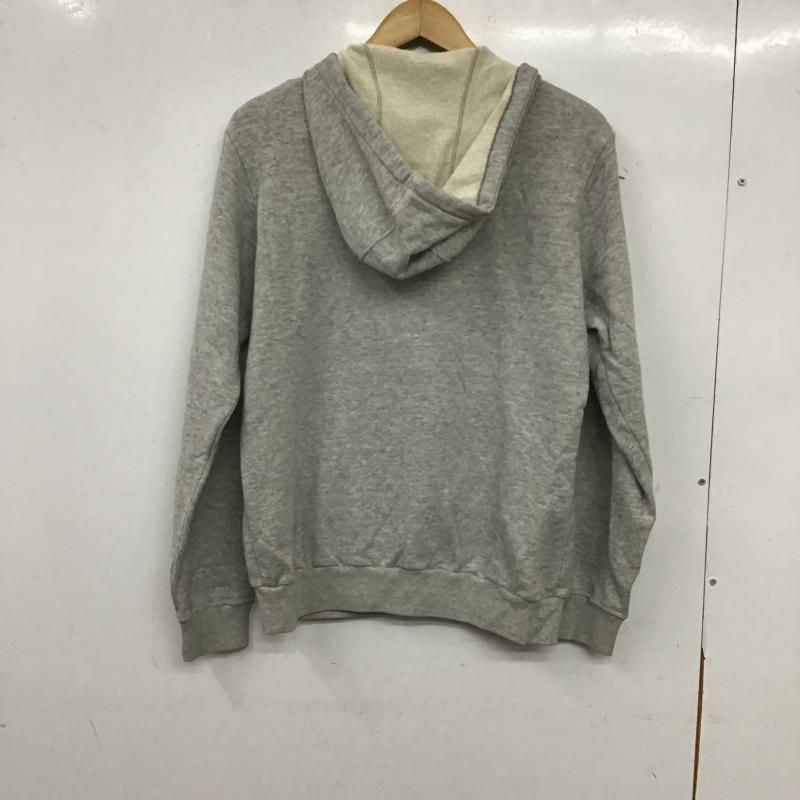 アディダス adidas パーカー 長袖 ジップアップパーカー 長袖パーカー カジュアルジャケット M ロゴ、文字 灰 / グレー / gray メンズ USED 古着 中古 10160879