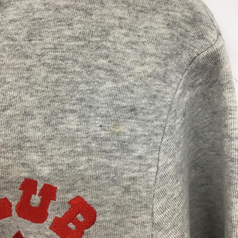 アディダス adidas パーカー 長袖 ジップアップパーカー 長袖パーカー カジュアルジャケット M ロゴ、文字 灰 / グレー / gray メンズ USED 古着 中古 10160879