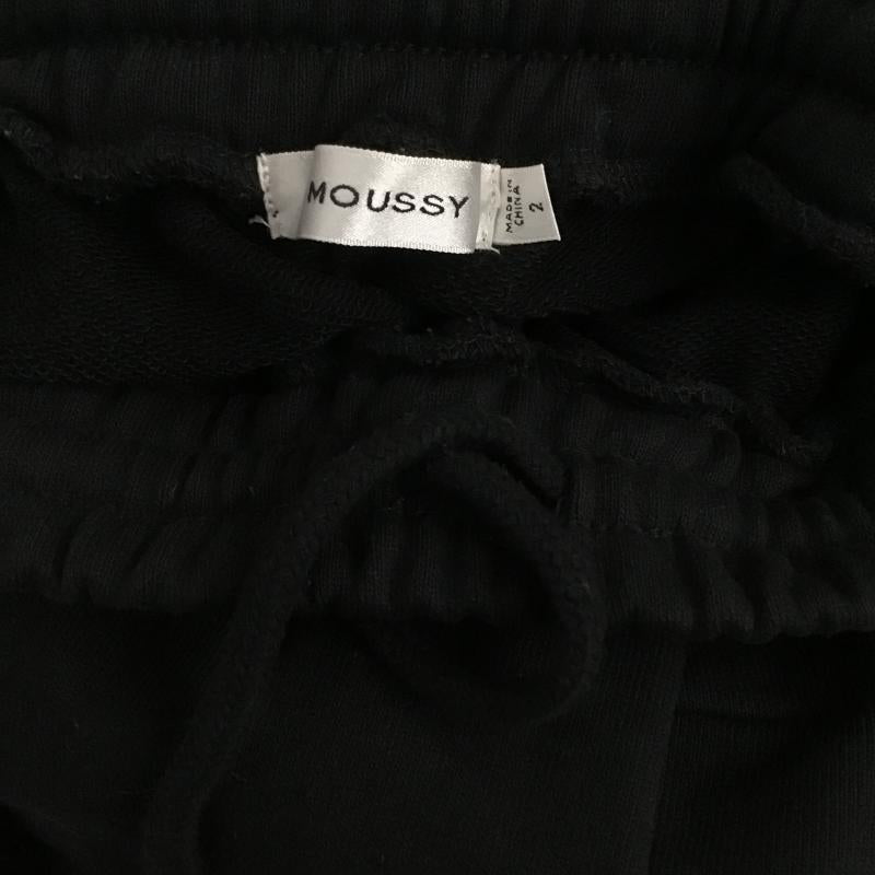 マウジー MOUSSY ボトムス ボトムス 010ISS81-8081-4 CURVE LINE SWEAT PANTS スウェットパンツ 2 無地 黒 / ブラック / black レディース USED 古着 中古 10160880